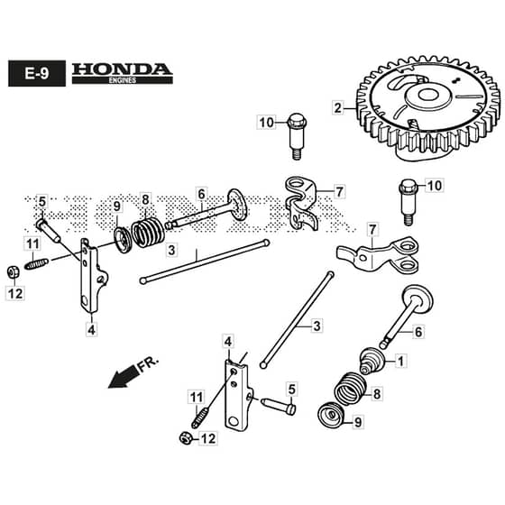 SP46 ELITE - 2019-2023 - 2L0486038/M19 - Mountfield Rotary Mower Camshaft Diagram