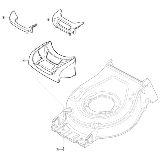 SP46 ELITE - 2019-2023 - 2L0486038/M19 - Mountfield Rotary Mower Mask Diagram