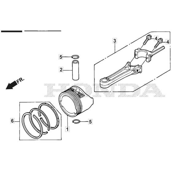 SP46 H - 2016-2017 - 295496038/SF - Mountfield Rotary Mower Piston Diagram
