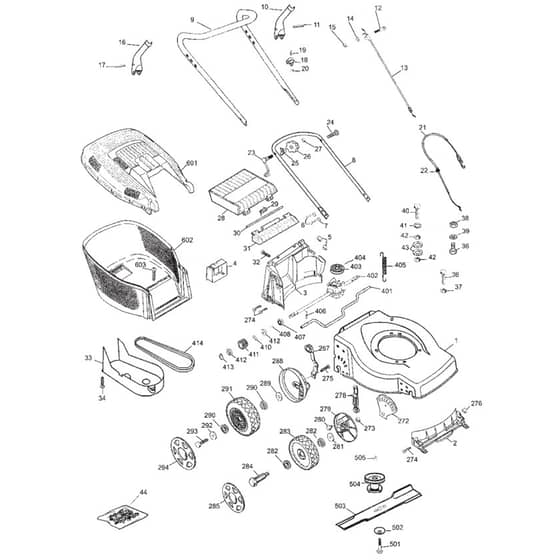 SP470 - 2004 - 24-3881-00 - Mountfield Rotary Mower Walkbehind Diagram