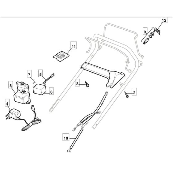 SP470 ES - 2005 - 299324628/BQ - Mountfield Rotary Mower Electric Start Diagram