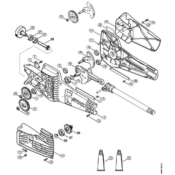 Genuine Stihl SP481 / G - Gear head