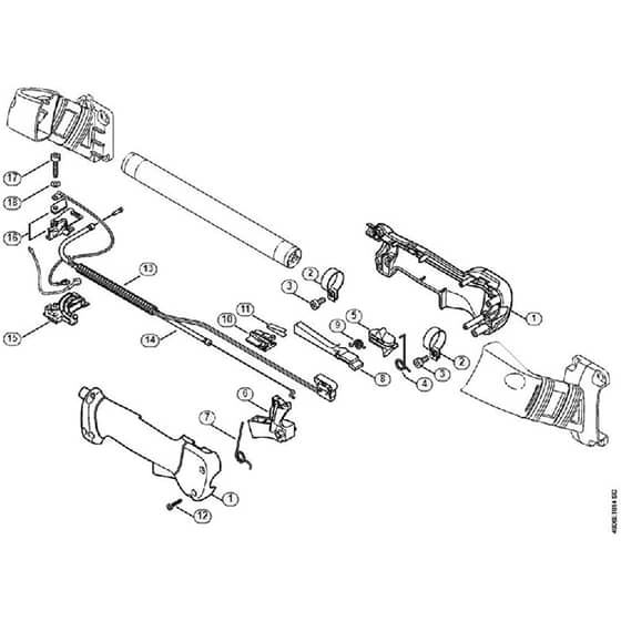 Genuine Stihl SP481 / K - Control handle