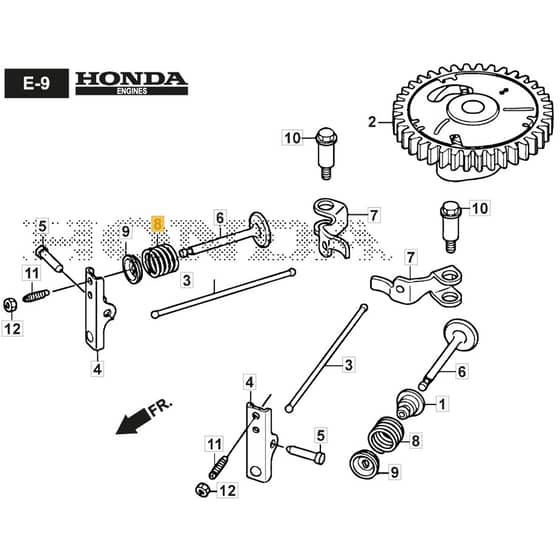 SP485 HW V - 2022 - 294507833/M22 - Mountfield Rotary Mower Camshaft Diagram