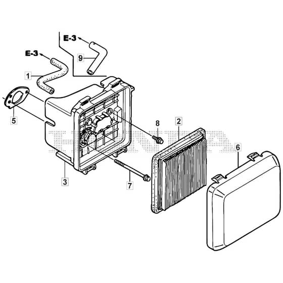 SP485 HW V - 2016 - 294523038/M16 - Mountfield Rotary Mower Air Filter Diagram