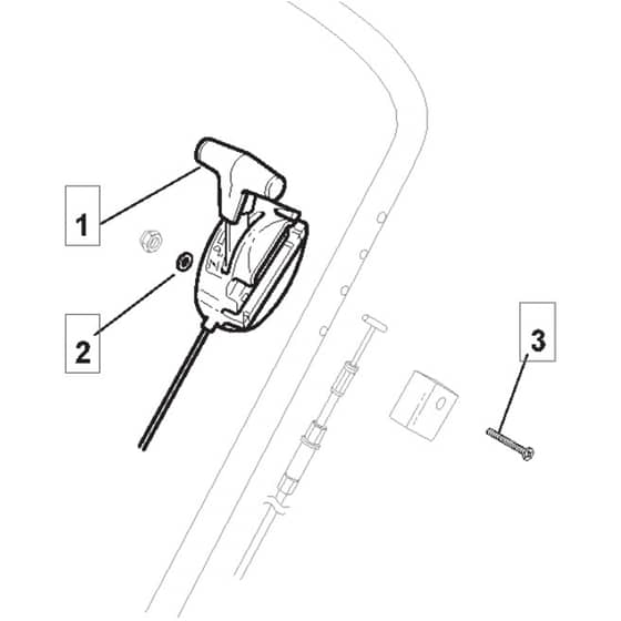 SP505 - 2011-2013 - 292502038/M11 - Mountfield Rotary Mower Throttle Diagram