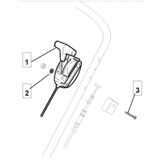 SP505 R - 2011-2013 - 292505038/M11 - Mountfield Rotary Mower Throttle Diagram
