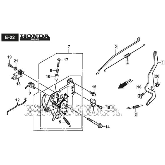 SP505 V SC - 2020 - 294513538/M20 - Mountfield Rotary Mower Controls Diagram