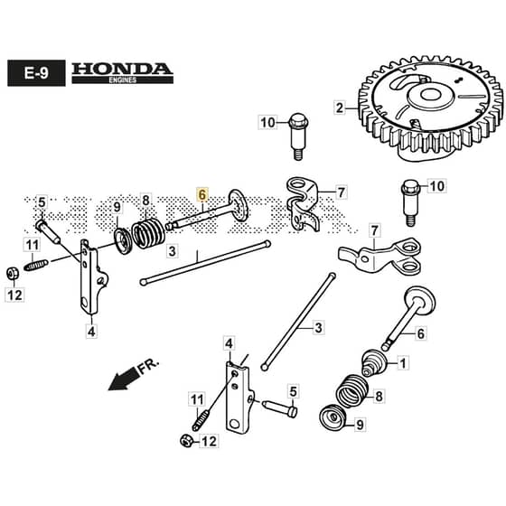 SP51 H - 2022-2023 - 2L0536133/MC - Mountfield Rotary Mower Camshaft Diagram