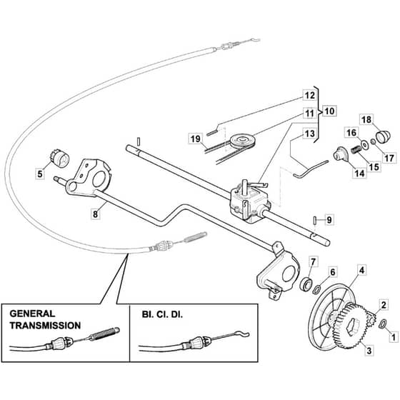 SP534HW BBC - 2012-2013 - 292157328/MFR - Mountfield Rotary Mower Transmission Diagram