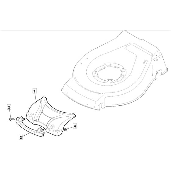 SP535 HW4S - 2011 - 299537038/M11 - Mountfield Rotary Mower Mask Diagram