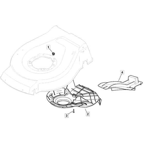 SP535 HW4S - 2014-2018 - 299537838/M14 - Mountfield Rotary Mower Belt Protection Diagram