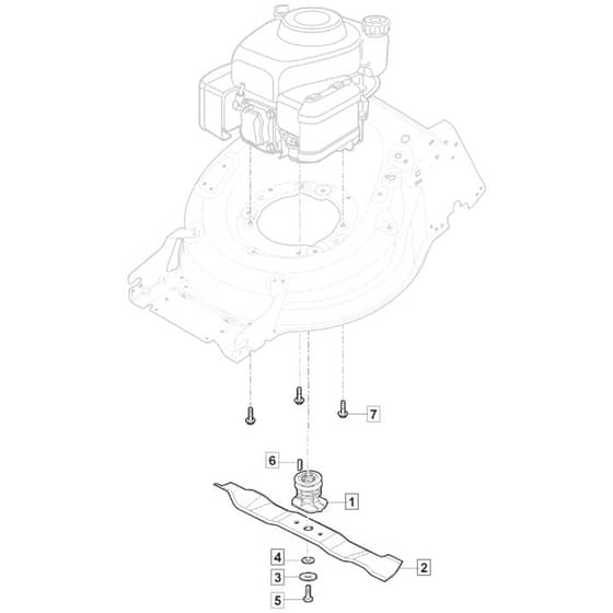 SP535 HWV - 2016-2018 - 294557838/M16 - Mountfield Rotary Mower Blade Diagram