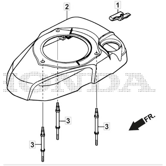 SP535 HWV - 2016-2018 - 294557838/M16 - Mountfield Rotary Mower Fan Cover - GCV190A S1-G7-SD Diagram