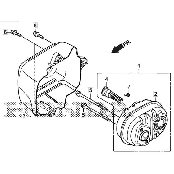 SP535 HWV - 2019 - 294557838/M19 - Mountfield Rotary Mower Exhaust Muffler Diagram