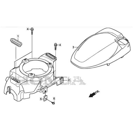 SP535 HWV - 2019 - 294557838/M19 - Mountfield Rotary Mower Fan Cover Diagram