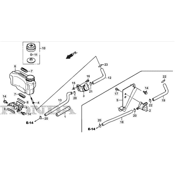 SP535 HWV - 2019 - 294557838/M19 - Mountfield Rotary Mower Fuel Tank Diagram