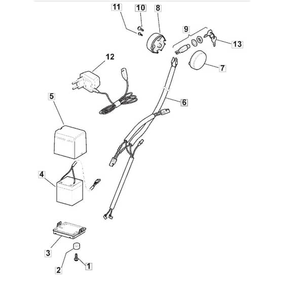 SP536 ES - 2010-2011 - 299325448/BQ - Mountfield Rotary Mower Electric Start Diagram