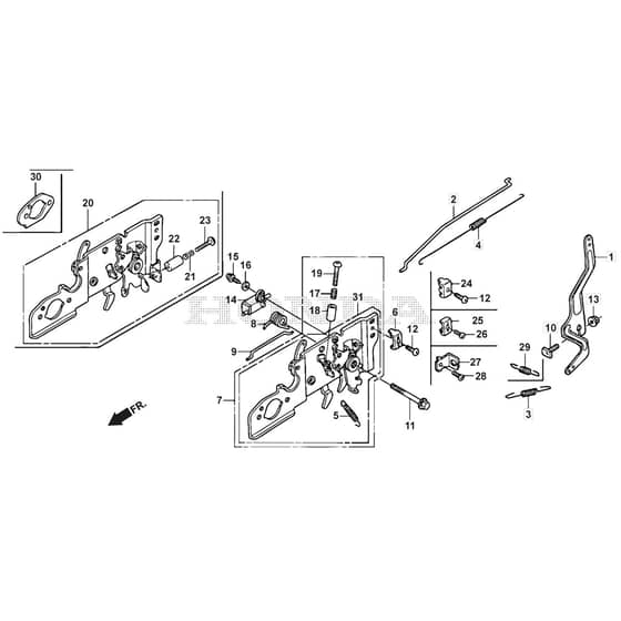 SP53 ELITE - 2018 - 295546038/M18 - Mountfield Rotary Mower Control  GCV160A0 S4 LE SD Diagram