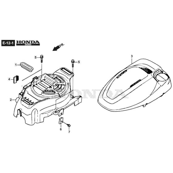 SP53 ELITE - 2019-2020 - 295546038/M19 - Mountfield Rotary Mower Fan Cover Diagram