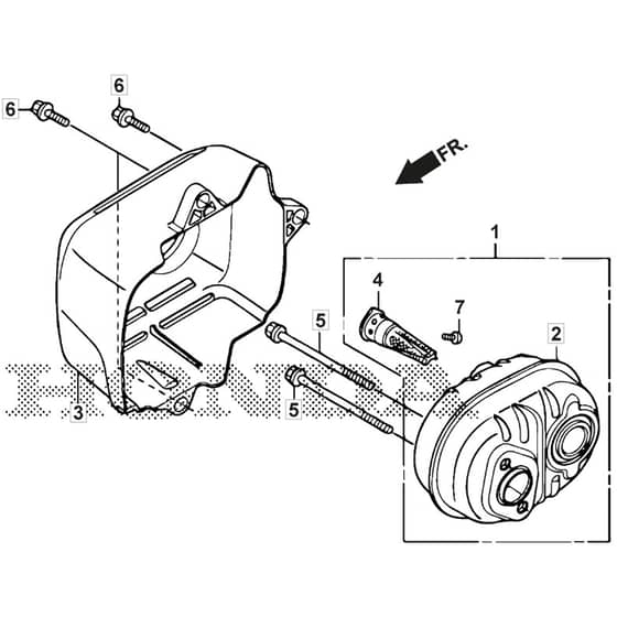 SP53 H - 2019 - 295546138/WX - Mountfield Rotary Mower Exhaust Muffler Diagram