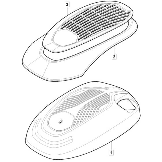SP555 R V - 2020-2021 - 294569038/M20 - Mountfield Rotary Mower Engine Cover Diagram
