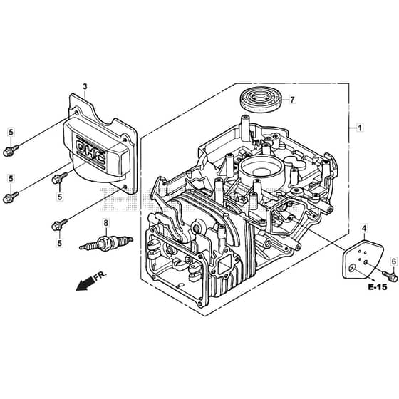 SP555 V - 2016-2018 - 294563038/M16 - Mountfield Rotary Mower Cylinder Barrel Diagram