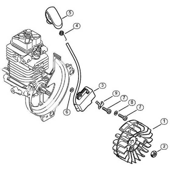 Genuine Stihl SP90 T / E - Ignition system