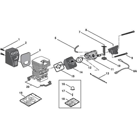 SP 370 - 2003 - 15-4113-91 - Stiga Chainsaw Carburettor Diagram