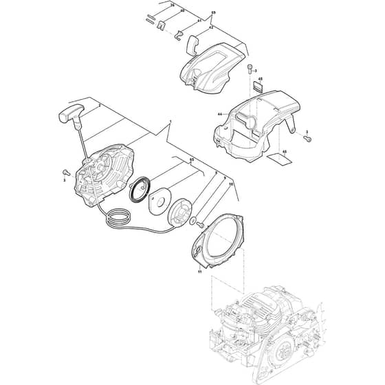 SP 426 - 2016-2022 - 240421602/S17 - Stiga Chainsaw Housing Diagram