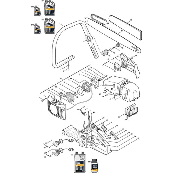 SP 522 - 2008 - 15-4116-12 - Stiga Chainsaw Housing Diagram