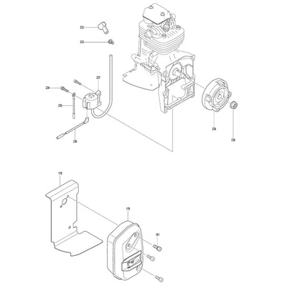 Makita SP-7650.4R - Petrol Mist Blower - Power Tool 08 Diagram