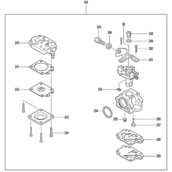 Makita SP-7650.4R - Petrol Mist Blower - Power Tool 09 Diagram