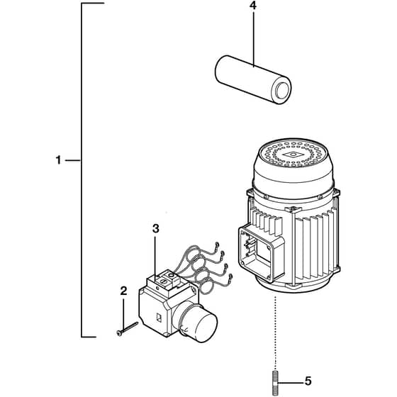 SPLIT 6000 M - Bertolini Logsplitter Motor Diagram