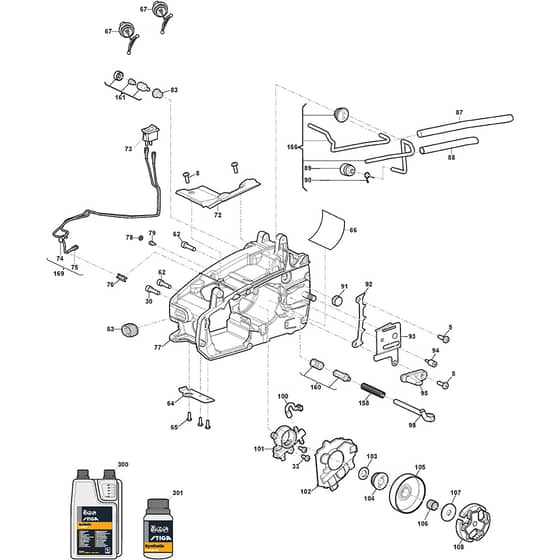 SPR 276 - 2017-2018 - 240271002/S17 - Stiga Chainsaw Clutch Flywheel Diagram