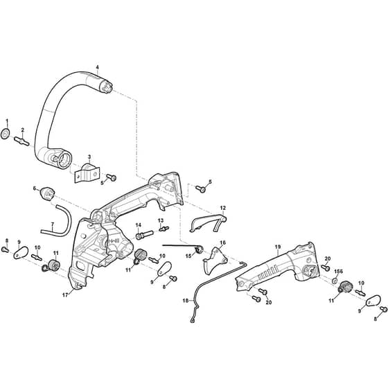 SPR 276 C - 2017-2018 - 240271012/S17 - Stiga Chainsaw Housing Diagram