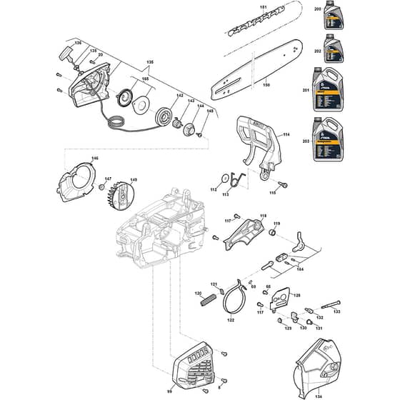 SPR 276 C - 2017-2018 - 240271012/S17 - Stiga Chainsaw Housing 02 Diagram