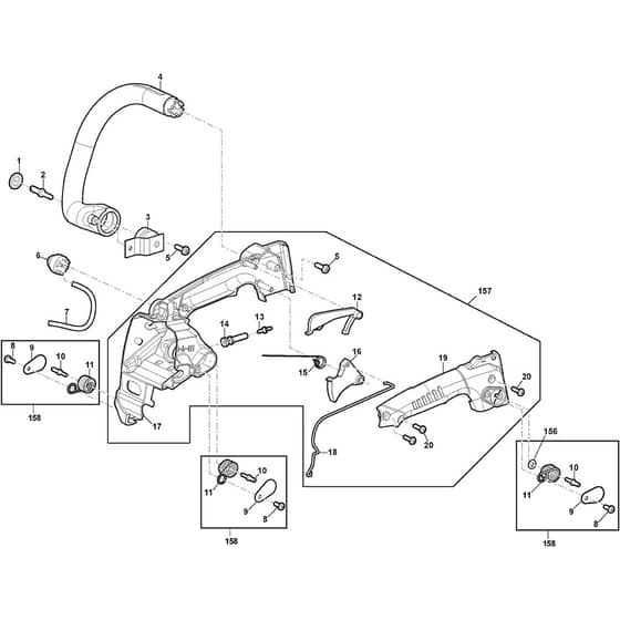 SPR 276 C - 2019-2022 - 240271012/ST1 - Stiga Chainsaw Housing Diagram