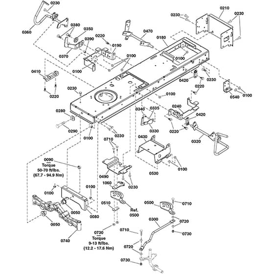 Echo SPX275 2691703-00 Frame and Front Axle Group