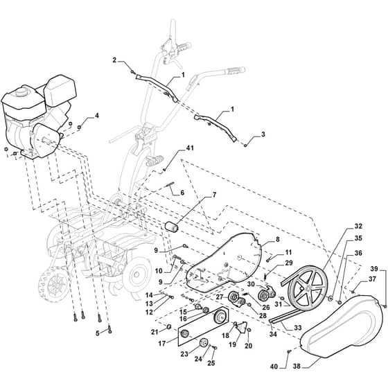 SRC 775 RB - 2015-2022 - 212751122/POL - Stiga Tiller Transmission Diagram
