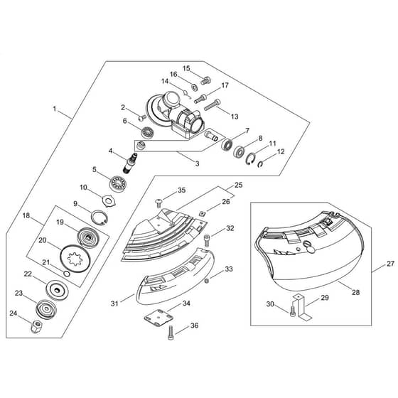 Gear Case, Shield