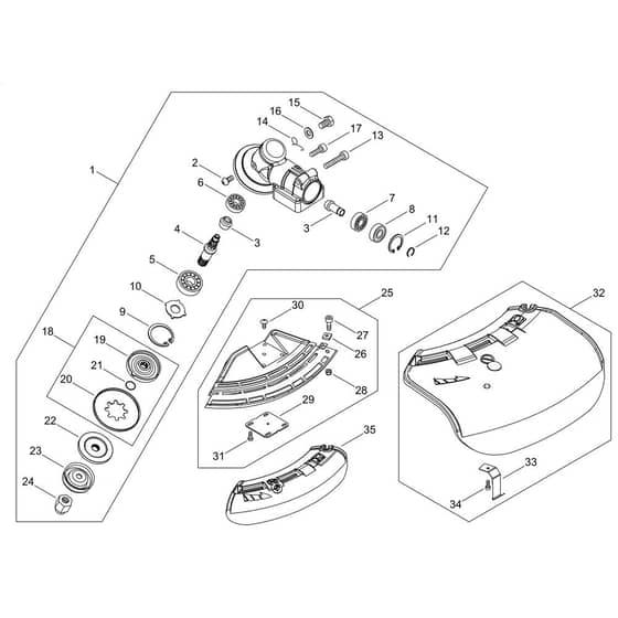 Gear Case, Shield