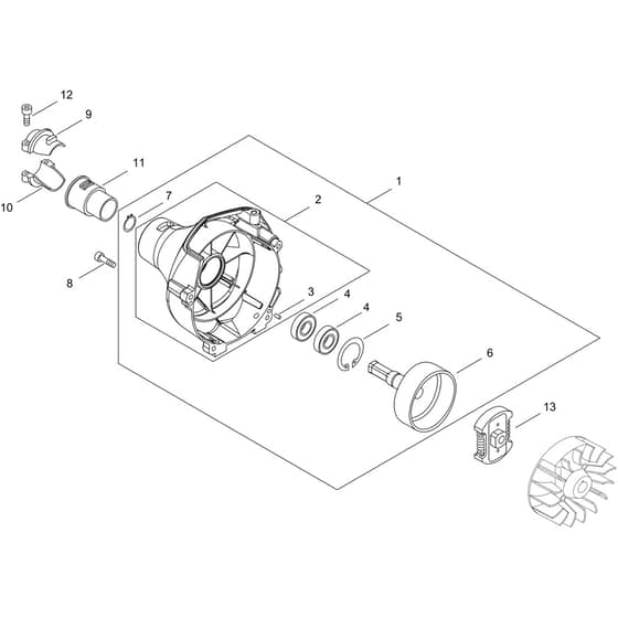 Echo SRM-237TES/L Clutch
