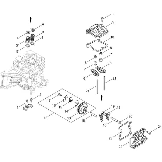Echo SRM-3611T/L Valve, Cam
