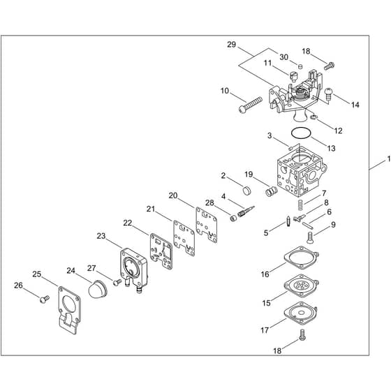 Echo SRM-3611T/U Carburettor