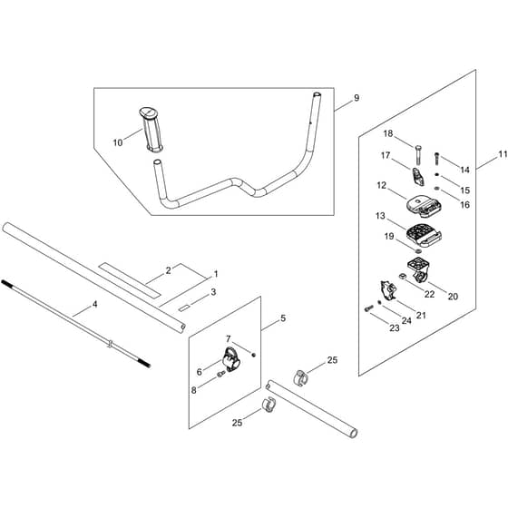 Echo SRM-3611T/U Handle