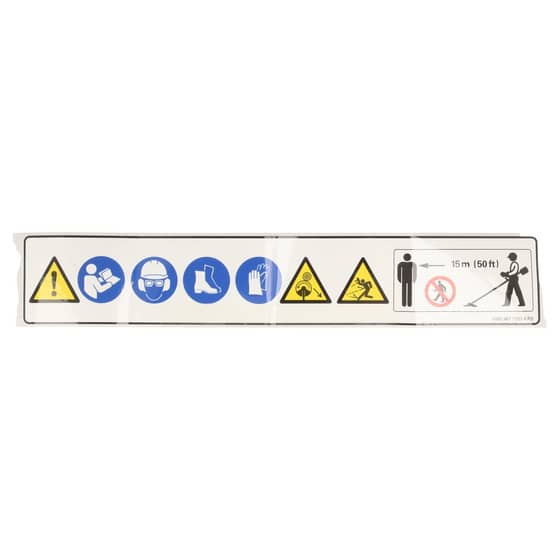 Genuine Stihl FS Warning Pictogram - 0000 967 7253