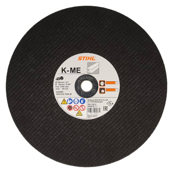Genuine Stihl Cutting Wheel K-ME 300mm / 12" - 0835 010 7000