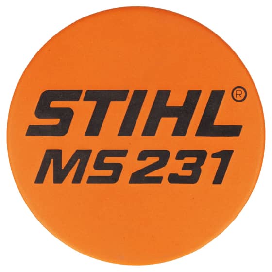 Genuine Stihl MS231 Model Plate - 1143 967 1501