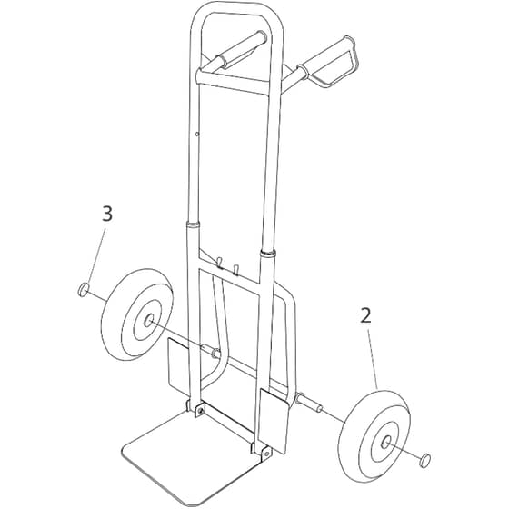 Cobra ST150 - Sack Trolley Main Diagram